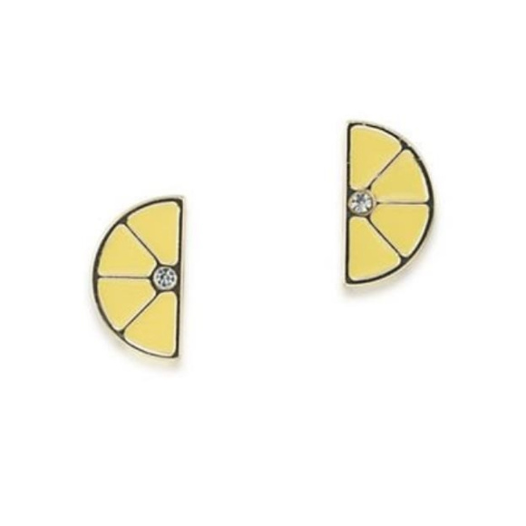 ABS Allen Schwartz Lemon Slice Stud Earrings - Picture 1 of 6